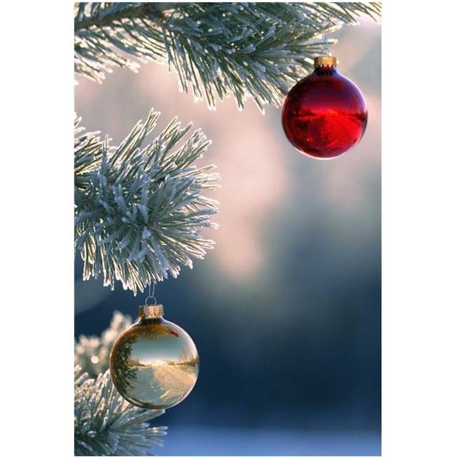 Christmas Ornaments Poster Print by Carson Ganci, 22 x 34 - Large