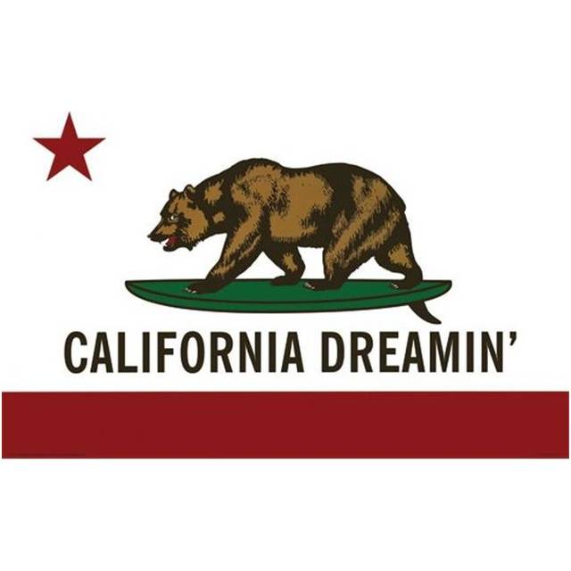 Z55-24x36-NA California Dreamin Poster, 24 x 36