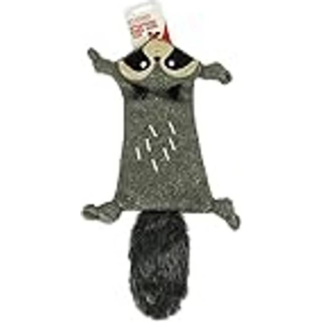 Dog puppy pet squeaky crinkle play soft plush squirrel raccoon stuffing free