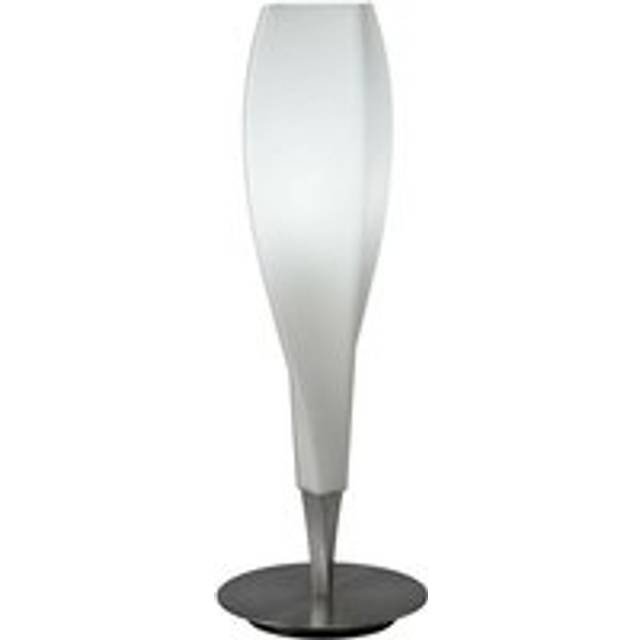 Mantra M3572 Neo Table Lamp 1 Light E27 Satin Nickel/Frosted White Gla