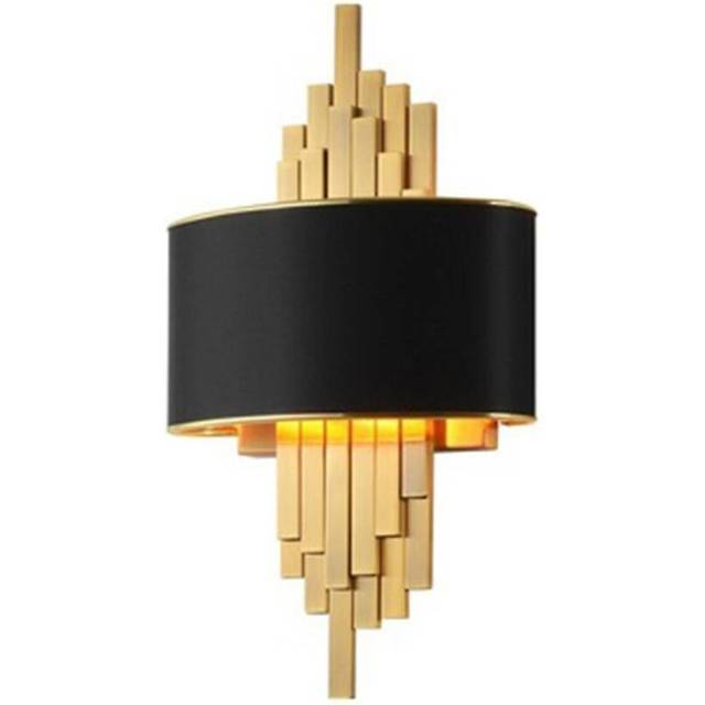 Living Room Villa Hotel Bedroom Bedside Golden Background Wall Lamp