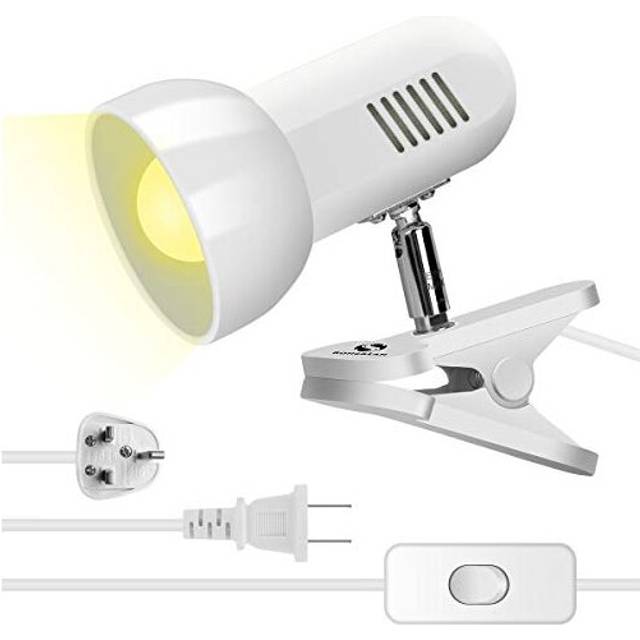 Light clamp,360  Rotating Clip Book Light Portable Reading lamp, Clip in The Desk/Table/Double Bed/Cabinet Lighting (Desk lamp,Two Colors for Your