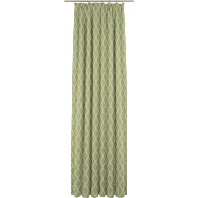 Esteban Pinch Pleat Opaque Single Curtain - Green (145cm Width x 225cm Drop)