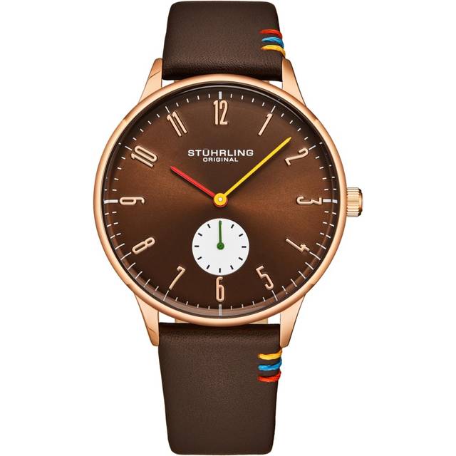 Romania 4026 Dress Watch Quartz 42mm Case Leather Strap - Brown - One Size