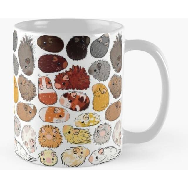 Mugs 11oz Guinea Pig Gradient Coffee Ceramic Mug Funny Anniversary Novelty Christmas Gift