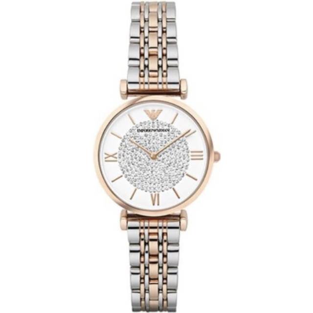 Empoirc Armanni Full Star set diamond British watch women's rose gold AR1926