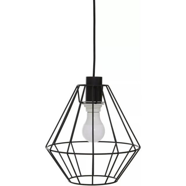 Interiors By Ph Wyra Black Cage Pendant Light, Black