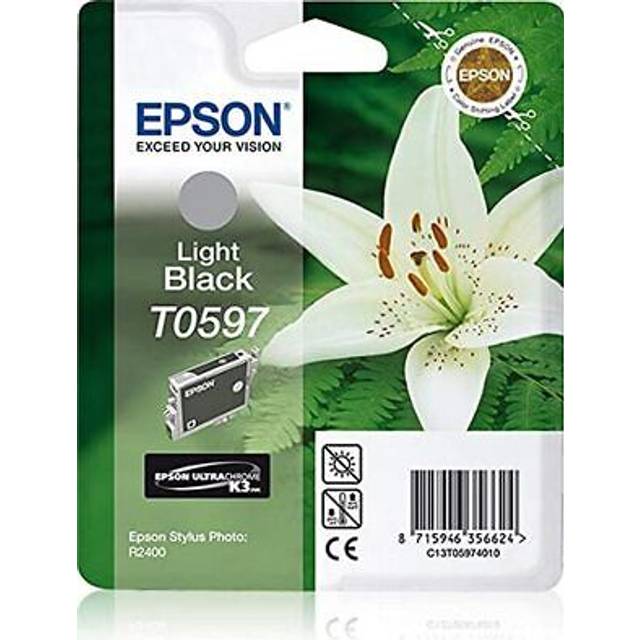 Epson C13T05974010 Original Epson T0597 UltraChrome K3 Light Black Ink Cartridge