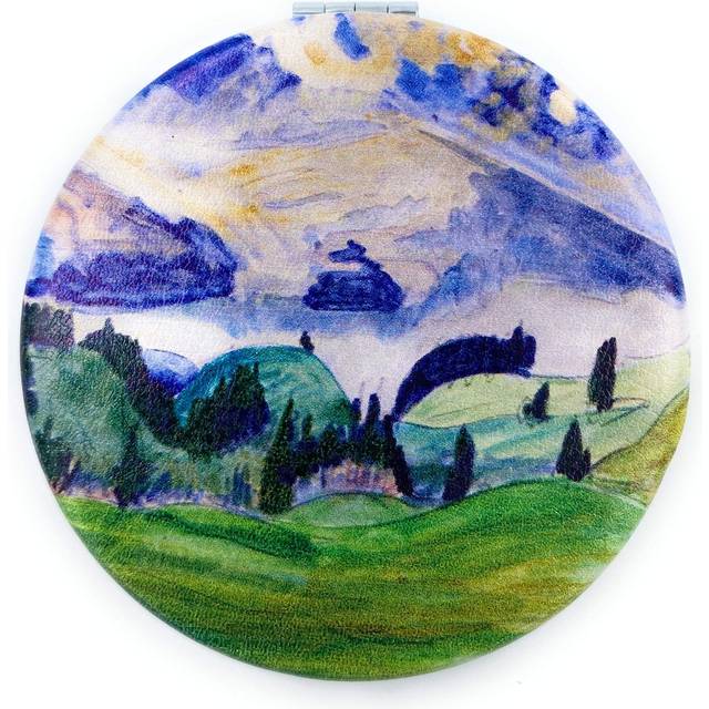 Aeisage Pretty Compact Mirror for Girls Small Makeup Mirror for Bridesmaids Gift Green Pocket Mirror for Daughter Portable Mirror Teen Erich Heckel Ar
