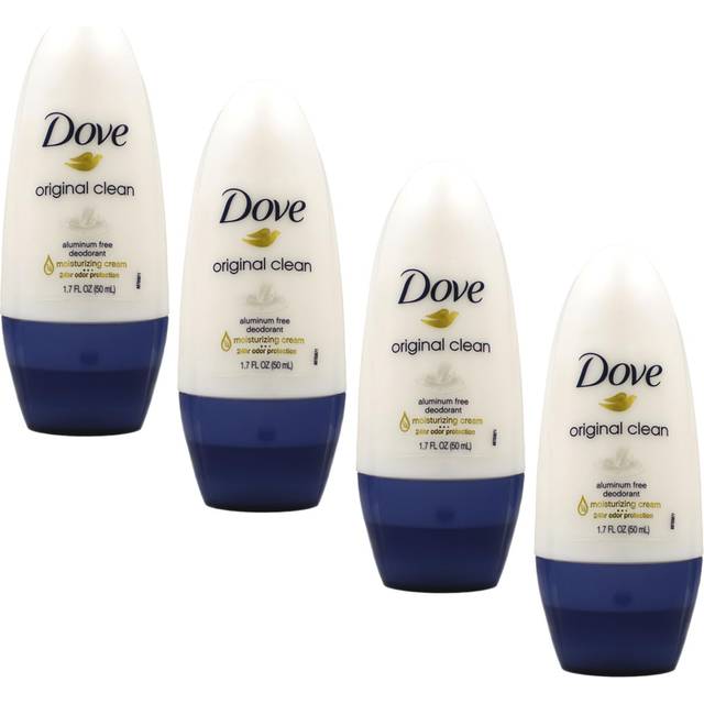 Dove Original Clean Roll On Deodorant, Aluminum Free, All Day Odor Protection,