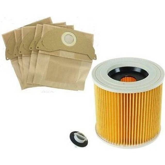 FILTER & DUST hoover BAGS for KARCHER MV2 Wet & Dry Vacuum Cleaner