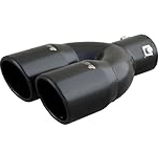 Simoni Racing Rørhale Double Round Slanting Inox Black