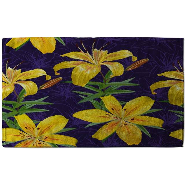 Lily Flowers Kitchen Towel (25cm L X 16cm W)