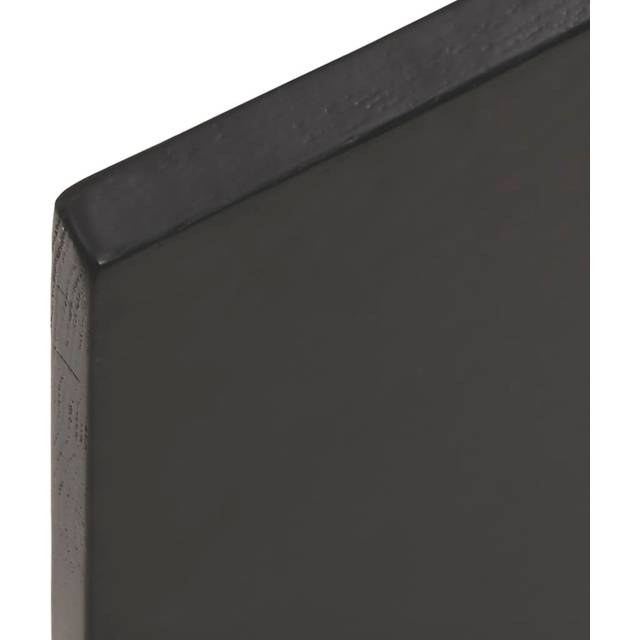Wall Shelf Treated Solid Wood Oak - DarkBrown (2cm H x 100cm W x 60cm D)