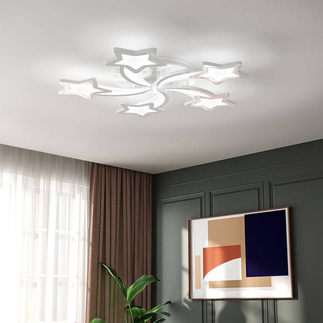 3-light Led Semi Flush Mount - Aluminum (10cm H X 60cm W X 60cm D)