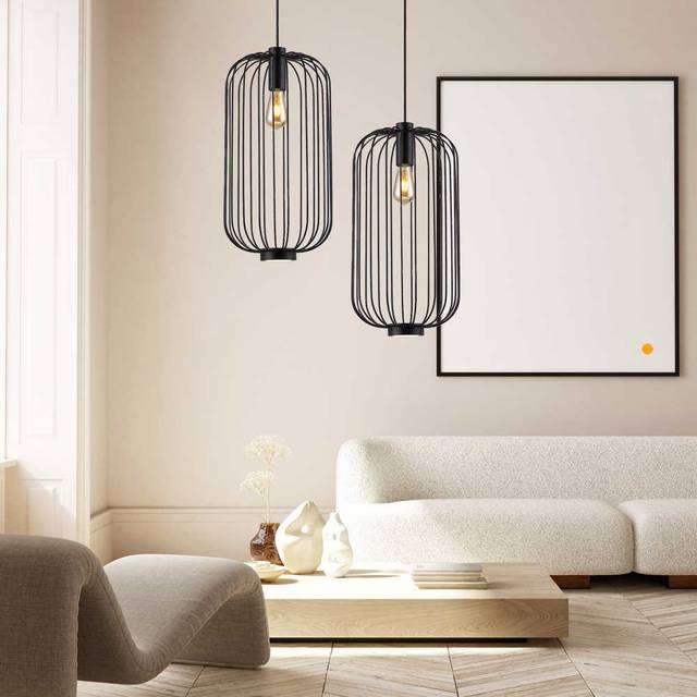 Rooms M direct & indirect lattice pendant Ø30cm - White (43cm H X 50cm W)