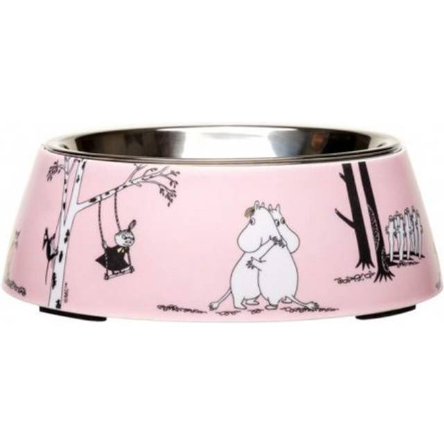 Moomin for Pets Matsk&aring;l f&ouml;r Hund och Katt (M  Rosa)