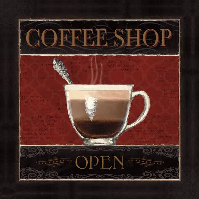 Coffee Shop I by Marco Fabiano - Wrapped Canvas Graphic Art Print (30cm H x 30cm W)