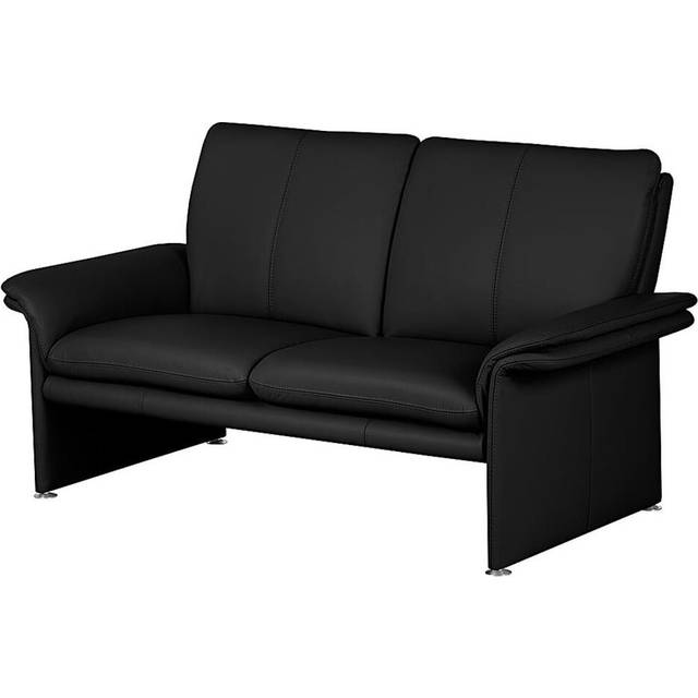 Abby-Gayle Genuine Leather 2 Seater Loveseat - Black (90cm H X 164cm W X 88cm D)