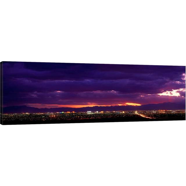 Storm, Las Vegas, Nevada, USA - Wrapped Canvas Panoramic Photograph (50.8cm H x 152.4cm W x 1.91cm D)