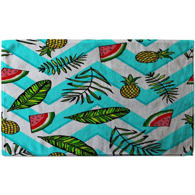 Pineapple and Watermelon Tea Towel (25cm L X 16cm W)