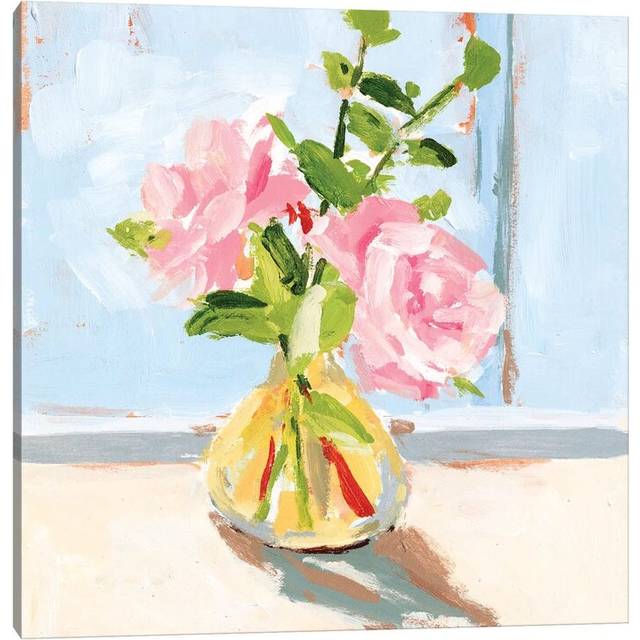 Looking out the Window I by Melissa Wang - Wrapped Canvas Painting (66.04 cm H x 66.04 cm W x 3.175 cm D)