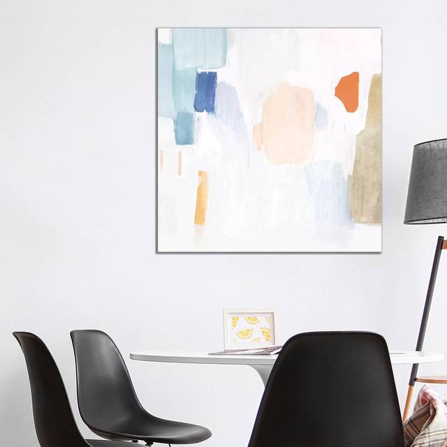 Sea Glass Forms II by Victoria Borges - Wrapped Canvas Graphic Art (93.98cm H x 93.98cm W 1.9cm D)