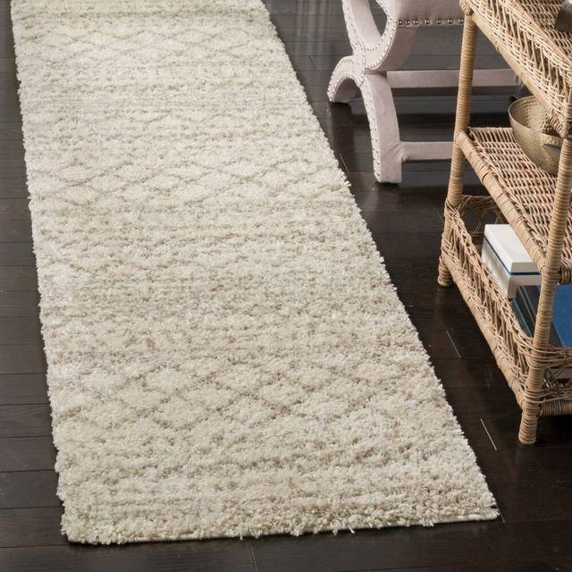 Samara Looped Neutral/White Rug (Runner 62 x 240cm)