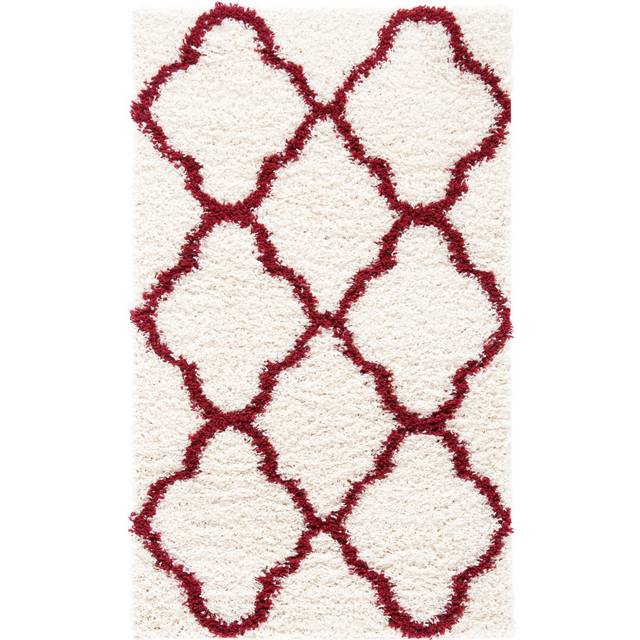 Atchison Power Loom Ivory/Red Rug (Rectangle 90 x 150cm)