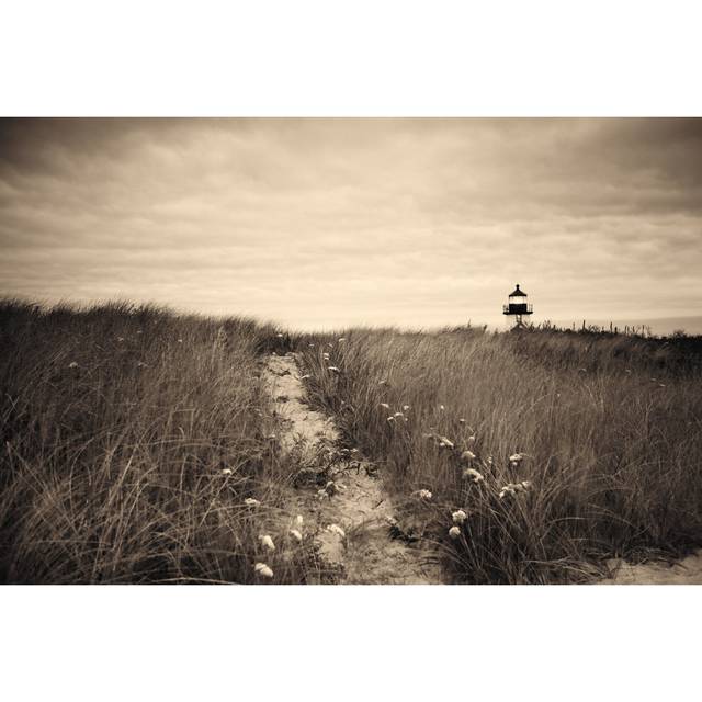 Nantucket Light Sepia by Aledanda - Wrapped Canvas Art Prints (20cm H x 30cm W x 3.8cm D)