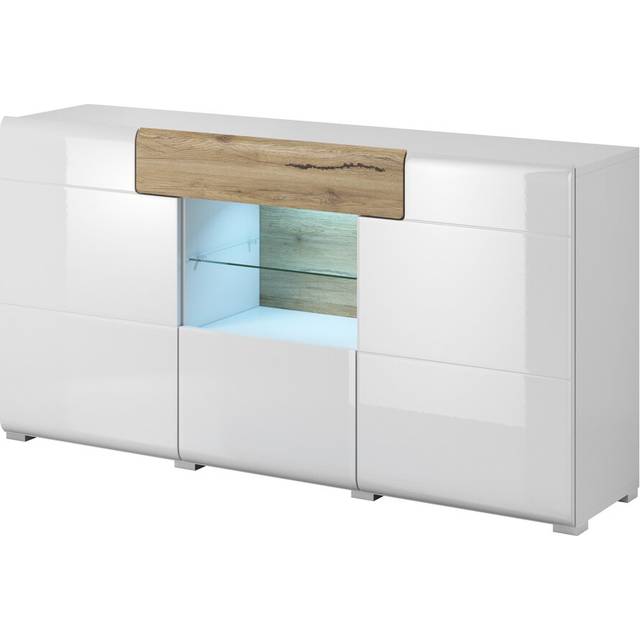 Blewett Sideboard 160 Cm Wide 1 Drawer - Brown (82cm H X 159cm W X 39cm D)