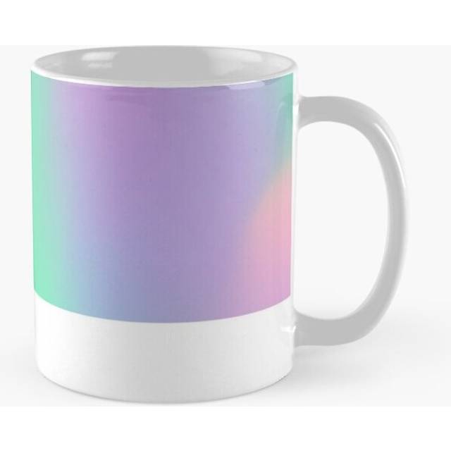 Mugs 11oz H.I.P.A.B - Holographic Iridescent Pantone Aesthetic Background pt 2 Coffee Ceramic Mug Funny Anniversary Novelty Christmas Gift