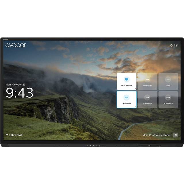 Avocor AVG-8560 G-Series - 85" 4K InGlass™ LED Interactive Display