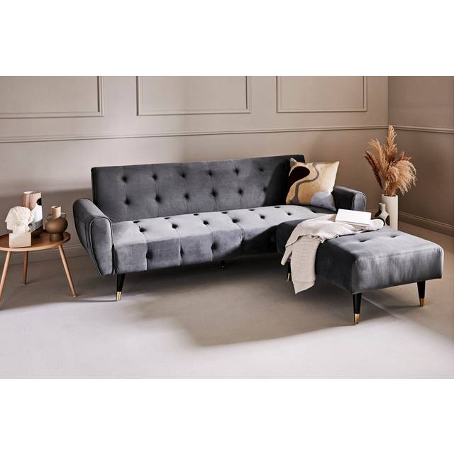 Font Dream Reversible Corner Sofa Bed - Platin Grey (210.82cm H X 541.02cm W X 388.62cm D)