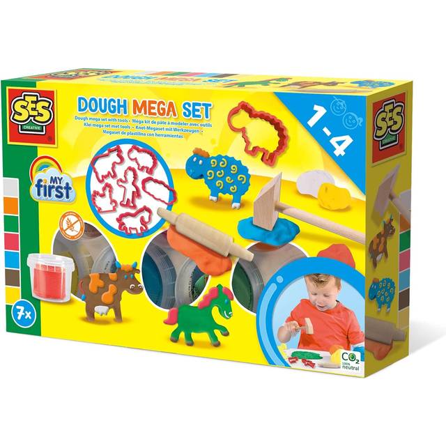 SES CREATIVE My First Modelling Dough Mega Set with Tools - 14438