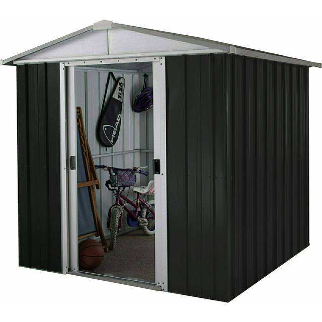 Yardmaster 6Ft X 4.5Ft Castleton Apex Roof Metal Shed - Grey