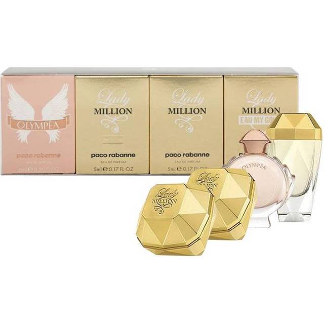 Paco Rabanne Eau De Parfum Mini Gift Set - 3 x 5ml & 1 x 6ml - White