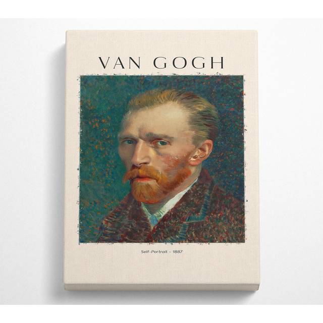Self-Portrait - 1887 by Vincent Van Gogh - Wrapped Canvas Art Prints (50.8cm H x 36.5cm W x 10cm D)