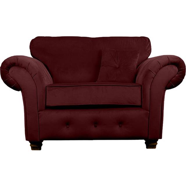Lila 2 Seater Chesterfield Loveseat - Purple (92cm H X 135cm W X 93cm D)