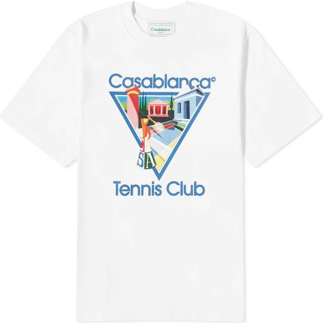 Casablanca, T-Shirts, male, White, XL, La Joueuse T-Shirt
