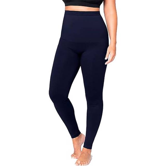 SHAPERMINT Compression Leggings for Women - Tummy Control Leggings for Women - Navy Leggings Women - Womens Leggings - High Waisted Leggings - Blue Le
