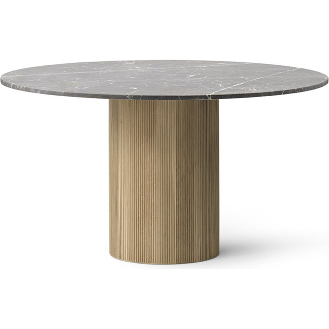 Vipp Vipp494 Cabin matbord Ø130 cm Grey marble-light oak