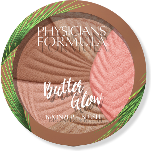 Physicians Formula Butter Glow Bronzer + Rouge, 2-i-1 Krämig Bronzerpulver med Rouge, Berikad med en Illuminerande & Fuktgivande Smörblandning, Hälsosam Glöd