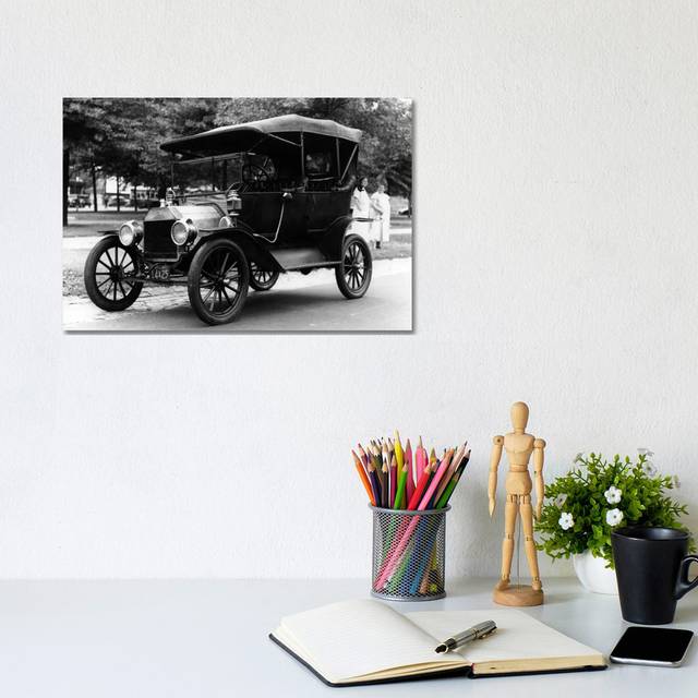 1920s Model T Ford Touring Car Automobile on Display During Parade - Wrapped Canvas Photograph (20.32 cm H x 30.48 cm W)