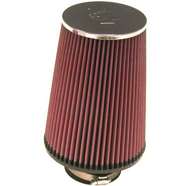 K&N Universal Air Filter Round Conical Chrome