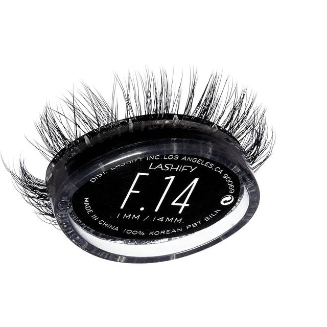 Lashify Fluffy 14mm Gossamer Eyelash Extensions Refill  Black  Easy DIY False Lashes To Add Fullness and Dimension