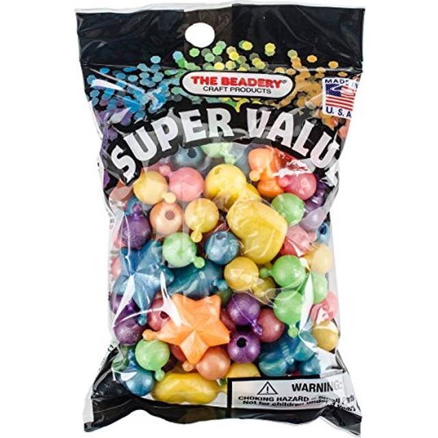 The Beadery Pop Beads 12mm & 25mm 113g  Pearl Multicolor