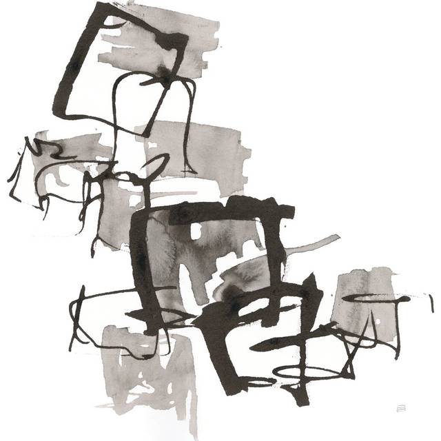 Boxed In II by Chris Paschke - Wrapped Canvas Drawing Print (30cm H x 30cm W x 3.8cm D)