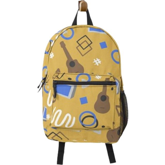 "Backpack Wilbur Soot Inspired Arcade Carpet Design School Bag Travel 15"""