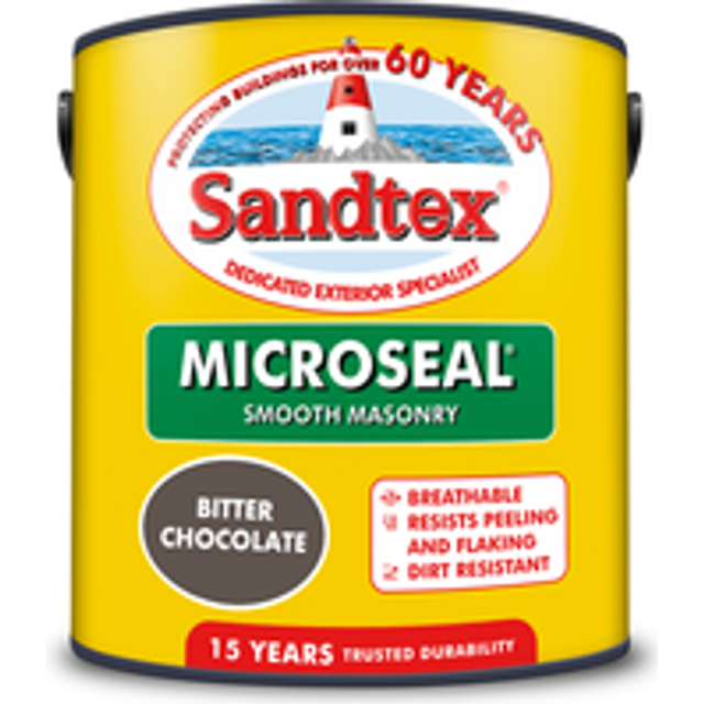 Sandtex Microseal Smooth Masonry Bitter Choc 2.5L, Brown